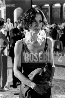 Rome, July 4, 2002..Margaret Mazzantini, writer and actress, photographed in Rome on the final evening of the 56th Strega Prize/Margaret Mazzantini, scrittrice ed attrice, fotografata a Roma nella serata finale del Premio Strega 56 esima edizione. ©Rino Bianchi/Rosebud2