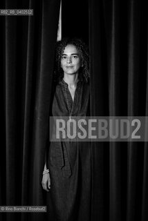 Turin September 22, 2026..Leila Slimani, a French journalist and writer of Moroccan origin, photographed in Turin at the Circolo dei Lettori/Leila Slimani, giornalista e scrittrice francese di origine marocchina, fotografata a Torino negli ambienti del Circolo dei lettori. ©Rino Bianchi/Rosebud2