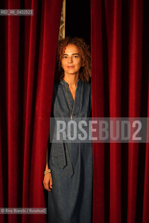 Turin September 22, 2026..Leila Slimani, a French journalist and writer of Moroccan origin, photographed in Turin at the Circolo dei Lettori/Leila Slimani, giornalista e scrittrice francese di origine marocchina, fotografata a Torino negli ambienti del Circolo dei lettori. ©Rino Bianchi/Rosebud2