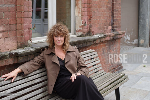 Turin September 30, 2026..Elena Varvello—poet, writer, and instructor at the Scuola Holden—photographed on the schools premises within the former Cavalli Barracks at the Turin Military Arsenal in the Borgo Dora district/Elena Varvello poetessa, scrittrice, docente della Scuola Holden, fotografata negli spazi della scuola nellex lex Caserma Cavalli dellArsenale militare di Torino, a Borgo Dora. ©Rino Bianchi/Rosebud2