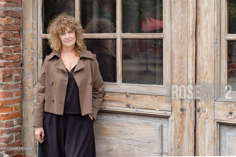 Turin September 30, 2026..Elena Varvello—poet, writer, and instructor at the Scuola Holden—photographed on the schools premises within the former Cavalli Barracks at the Turin Military Arsenal in the Borgo Dora district/Elena Varvello poetessa, scrittrice, docente della Scuola Holden, fotografata negli spazi della scuola nellex lex Caserma Cavalli dellArsenale militare di Torino, a Borgo Dora. ©Rino Bianchi/Rosebud2