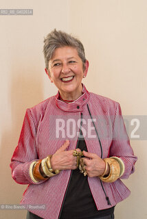 Biella September 26, 2026..Maria Luisa Frisa, a fashion theorist and curator, is a full professor at Iuav University of Venice, where she founded the Fashion Design and Multimedia Arts degree program and teaches Fashion Curatorial Practices. She directs the academic journal *Dune*, published by Flash Art. She served as curator of the Gucci Garden Gallery; she is pictured here in Biella, within the setting of Palazzo Gromo Losa during the Contemporanea Festival/Maria Luisa Frisa, teorica della moda e curatrice, è professoressa ordinaria all’Università Iuav di Venezia, dove ha fondato il corso di laurea in Design della moda e Arti multimediali e dove insegna Pratiche curatoriali nella moda. Dirige la rivista accademica «Dune» edita da Flash Art. È stata curatrice della Galleria del Gucci Garden, fotografata a Biella negli ambienti di Palazzo Gromo Losa durante il Festival Contemporanea. ©Rino Bianchi/Rosebud2