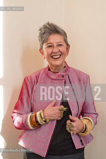 Biella September 26, 2026..Maria Luisa Frisa, a fashion theorist and curator, is a full professor at Iuav University of Venice, where she founded the Fashion Design and Multimedia Arts degree program and teaches Fashion Curatorial Practices. She directs the academic journal *Dune*, published by Flash Art. She served as curator of the Gucci Garden Gallery; she is pictured here in Biella, within the setting of Palazzo Gromo Losa during the Contemporanea Festival/Maria Luisa Frisa, teorica della moda e curatrice, è professoressa ordinaria all’Università Iuav di Venezia, dove ha fondato il corso di laurea in Design della moda e Arti multimediali e dove insegna Pratiche curatoriali nella moda. Dirige la rivista accademica «Dune» edita da Flash Art. È stata curatrice della Galleria del Gucci Garden, fotografata a Biella negli ambienti di Palazzo Gromo Losa durante il Festival Contemporanea. ©Rino Bianchi/Rosebud2
