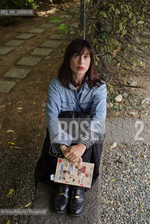 Biella Sepember 26, 2026..Olga Campofreda, a writer and essayist, works as a researcher in Italian and Cultural Studies in London and coaches fencing for the English national Under-20 team; she is pictured here in Biella, in the park of Palazzo Gromo Losa, during the Contemporanea Festival/Olga Campofreda scrittrice e saggista,  lavora come ricercatrice in Italian e Cultural studies a Londra ed insegna scherma per la nazionale inglese Under 20, fotografata a Biella nel parco di Palazzo Gromo Losa durante il Festival Contemporanea. ©Rino Bianchi/Rosebud2
