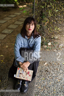 Biella Sepember 26, 2026..Olga Campofreda, a writer and essayist, works as a researcher in Italian and Cultural Studies in London and coaches fencing for the English national Under-20 team; she is pictured here in Biella, in the park of Palazzo Gromo Losa, during the Contemporanea Festival/Olga Campofreda scrittrice e saggista,  lavora come ricercatrice in Italian e Cultural studies a Londra ed insegna scherma per la nazionale inglese Under 20, fotografata a Biella nel parco di Palazzo Gromo Losa durante il Festival Contemporanea. ©Rino Bianchi/Rosebud2