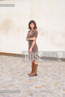 Biella September 12, 2026..Anna Voltaggio—a writer and press officer in the cultural sector who made her literary debut in 2023—pictured in Biella at the former De Agostini factory during the Fuoriluogo Festival/Anna Voltaggio scrittrice, ufficio stampa del settore culturale, ha esordito in letteratura nel 2023, fotografata a Biella allex Opificio De Agostini durante il Festival Fuoriluogo. ©Rino Bianchi/Rosebud2
