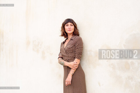 Biella September 12, 2026..Anna Voltaggio—a writer and press officer in the cultural sector who made her literary debut in 2023—pictured in Biella at the former De Agostini factory during the Fuoriluogo Festival/Anna Voltaggio scrittrice, ufficio stampa del settore culturale, ha esordito in letteratura nel 2023, fotografata a Biella allex Opificio De Agostini durante il Festival Fuoriluogo. ©Rino Bianchi/Rosebud2