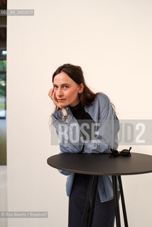 Biella September 24, 2026..Giulia Della Cioppa, a writer and author of short stories—some of which have appeared in the magazine *Il primo amore*—photographed in Biella during the Contemporanea Festival/Giulia Della Cioppa, scrittrice, autrice di racconti, alcuni dei quali sono apparsi sulla rivista Il primo amore, fotografata a Biella durante il Festival Contemporanea. ©Rino Bianchi/Rosebud2