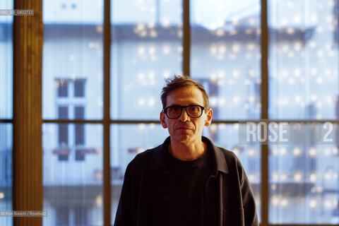 Turin October 10, 2026..Nicola Lagioia—Italian writer, radio host, and director of the Turin International Book Fair from 2017 to 2023—photographed in the foyer of the Teatro Regio in Turin during the Portici di Carta event/Nicola Lagioia scrittore, conduttore radiofonico italiano, direttore del Salone internazionale del libro di Torino dal 2017 al 2023, fotografato a Torino nel Foyer del Regio durante Portici di Carta. ©Rino Bianchi/Rosebud2