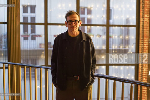 Turin October 10, 2026..Nicola Lagioia—Italian writer, radio host, and director of the Turin International Book Fair from 2017 to 2023—photographed in the foyer of the Teatro Regio in Turin during the Portici di Carta event/Nicola Lagioia scrittore, conduttore radiofonico italiano, direttore del Salone internazionale del libro di Torino dal 2017 al 2023, fotografato a Torino nel Foyer del Regio durante Portici di Carta. ©Rino Bianchi/Rosebud2