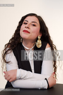 Biella September  24, 2026..Monica Acito—writer, cultural journalist, and humanities teacher at the middle and high school levels—photographed in Biella during the Contemporanea Festival/Monica Acito scrittrice, giornalista culturale, docente di discipline umanistiche presso la scuola secondaria di primo e secondo grado, fotografata a Biella durante il Festival Contemporanea. ©Rino Bianchi/Rosebud2