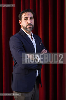 Turin October 9, 2026..Piergiorgio Pulixi, a writer and author of thrillers and noir fiction, photographed in Turin at the Circolo dei Lettori/Piergiorgio Pulixi, scrittore, autore di thriller e noir, fotografato a Torino negli ambienti del Circolo dei lettori. ©Rino Bianchi/Rosebud2