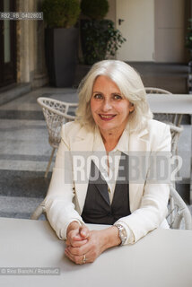 Turin October 10, 2026..Anna Pavignano—writer, screenwriter, and author of novels, short stories, and works for children and young adults—was the life and professional partner of Massimo Troisi, co-writing all the films of the Neapolitan actor and director. An Academy Award nominee, she is pictured here in Turin at the Gallerie d’Italia during the *Portici di Carta* event/Anna Pavignano, scrittrice, sceneggiatrice, autrice di romanzi, racconti e testi per bambini e ragazzi, compagna di vita e di lavoro di Massimo Troisi sceneggiando tutti i film dell’attore e regista napoletano, candidata al Premio Oscar, fotografata a Torino negli spazi delle Gallerie dItalia durante Portici di Carta. ©Rino Bianchi/Rosebud2