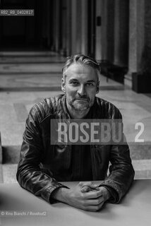 Turin October 11, 2026..Marco Amerighi—writer, translator, and editor—photographed in Turin at the Gallerie d’Italia/Marco Amerighi, scrittore, traduttore, curatore editoriale, fotografato a Torino negli spazi delle Galleri dItalia. ©Rino Bianchi/Rosebud2