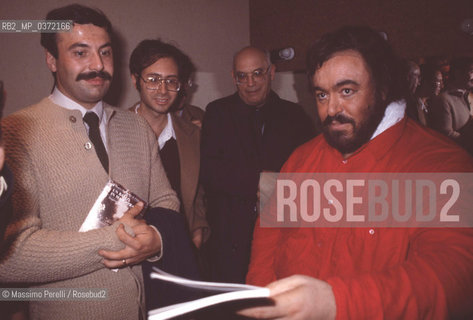 Luciano Pavarotti in Ballo in maschera, cantante, lirica, ritratto 1985, Firenze, Italia / Luciano Pavarotti in  Ballo in maschera, singer, lirica, potrait 1985, Firenze, Italy. ©Massimo Perelli/Rosebud2