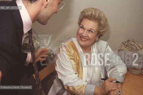 Marylin Horne, cantante soprano, lirica, ritratto 1990, Roma, Italia / Marylin Horne,  singer soprano, lirica, potrait 1990, Rome Italy. ©Massimo Perelli/Rosebud2