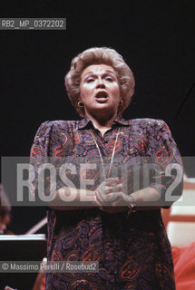 Marylin Horne, cantante soprano, lirica, ritratto 1990, Roma, Italia / Marylin Horne,  singer soprano, lirica, potrait 1990, Rome Italy. ©Massimo Perelli/Rosebud2