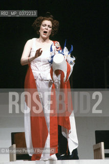 Lella Cuberli, cantante soprano, lirica, ritratto 1984, Pesaro, Italia / Lella Cuberli, soprano singer, lirica, potrait 1984, Pesaro, Italy. ©Massimo Perelli/Rosebud2