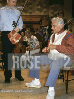 Leonard Bernstein, direttore, musica classica, ritratto 1985, Roma, Italia / Leonard Bernstein, director, classic music, potrait 1985, Rome, Italy. ©Massimo Perelli/Rosebud2