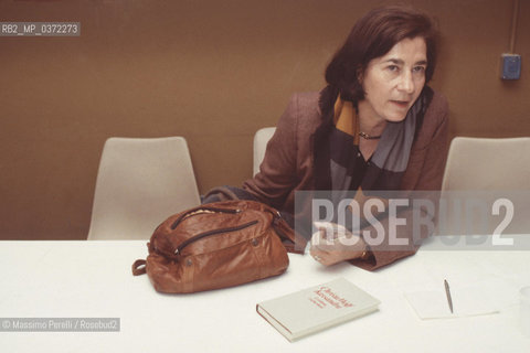 Christa Wolf, scrittrice tedesca, ritratto 1988, Roma, Italia / Christa Wolf, german writer, potrait 1988, Rome, Italy. ©Massimo Perelli/Rosebud2