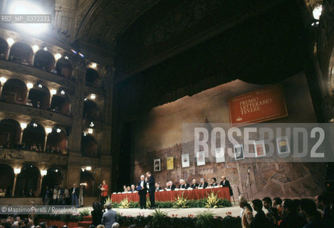 Premio Tevere, scrittori, ritratto 1991, Roma, Italia / Tevere Prize, writers, potrait 1991, Rome, Italy. ©Massimo Perelli/Rosebud2