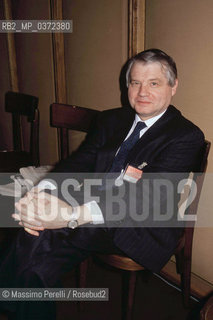 Luc Montagnier, scienziato, ritratto 1989, Vaticano / Luc Montagnier, scientist, potrait 1989, Vaticano. ©Massimo Perelli/Rosebud2