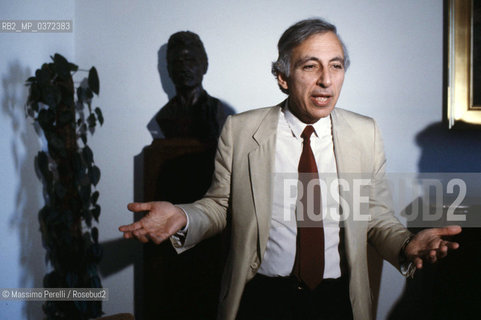 Robert Gallo,scienziato su aids.ritratto 1989, Roma, Italia / Robert Gallo,scientist on aids, potrait 1989, Rome, Italy. ©Massimo Perelli/Rosebud2