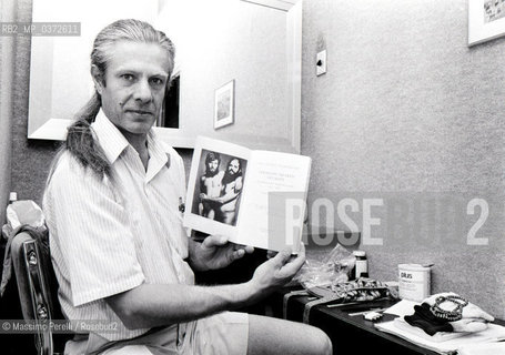 Peter Orlowsky, scrittore, ritratto 1980, Roma, Italia / Peter Orlowsky, writer, potrait 1980, Rome, Italy. ©Massimo Perelli/Rosebud2