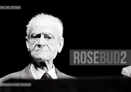 Giorgio Caproni, scrittore, ritratto 1983, Roma, Italia / Giorgio Caproni, writer, potrait 1983, Rome, Italy. ©Massimo Perelli/Rosebud2