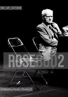 Giorgio Caproni, scrittore, ritratto 1983, Roma, Italia / Giorgio Caproni, writer, potrait 1983, Rome, Italy. ©Massimo Perelli/Rosebud2