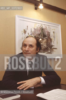 Francesco Alberoni, sociologo, ritratto 1989, Roma, Italia / Francesco Alberoni, sociology, potrait 1989, Rome, Italy. ©Massimo Perelli/Rosebud2