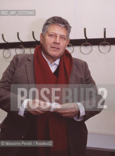 Hugo Pratt, disegnatore, ritratto 1983,Roma, Italia / Hugo Pratt, designer, potrait 1983, Rome, Italy. ©Massimo Perelli/Rosebud2