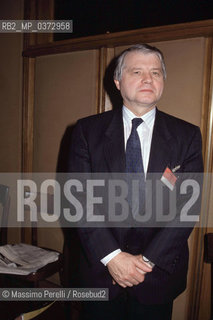 Luc Montagnier,scienziato, ritratto 1989, Vaticano / Luc Montagnier, scientist, potrait 1989, Vaticano. ©Massimo Perelli/Rosebud2