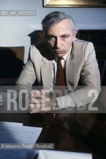 Robert Gallo, scienziato su aids, ritratto 1989, Roma, Italia / Robert Gallo, scientist on aids, potrait 1989, Rome, Italy. ©Massimo Perelli/Rosebud2