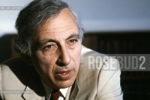 Robert Gallo,scienziato su aids.ritratto 1989, Roma, Italia / Robert Gallo,scientist on aids, potrait 1989, Roma, Italia. ©Massimo Perelli/Rosebud2