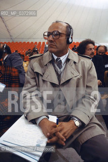 L.Valki, scienziato ungherese, ritratto 1985, Italia / L.Valki, ungarian scientist, potrait 1985, Italy. ©Massimo Perelli/Rosebud2