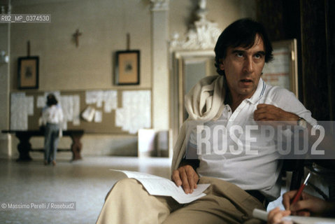 Claudio Abbado, direttore, musica classica, ritratto 1984, Pesaro, Italia / Claudio Abbado, director, classic music, potrait 1984, Pesaro, Italy. ©Massimo Perelli/Rosebud2