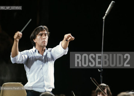 Claudio Abbado, direttore, musica classica, ritratto 1982, Roma, Italia / Claudio Abbado, director, classic music, potrait 1982, Rome, Italy. ©Massimo Perelli/Rosebud2