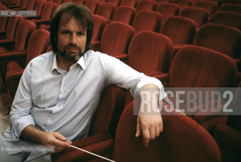 Gustav Kuhn, direttore, musica classica, ritratto 1986, Roma, Italia / Gustav Kuhn, director, classic music, potrait 1986, Rome, Italy. ©Massimo Perelli/Rosebud2