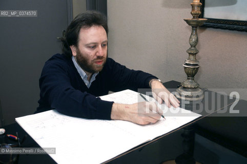 Riccardo Chailly, direttore, musica classica, ritratto 1994, Roma, Italia / Riccardo Chailly, director, classic music, potrait 1994, Rome, Italy. ©Massimo Perelli/Rosebud2