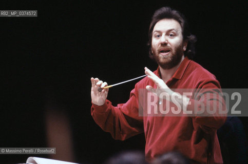 Riccardo Chailly, direttore, musica classica, ritratto 1994, Roma, Italia / Riccardo Chailly, director, classic music, potrait 1994, Rome, Italy. ©Massimo Perelli/Rosebud2