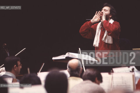 Riccardo Chailly, direttore, musica classica, ritratto 1994, Roma, Italia / Riccardo Chailly, director, classic music, potrait 1994, Rome, Italy. ©Massimo Perelli/Rosebud2