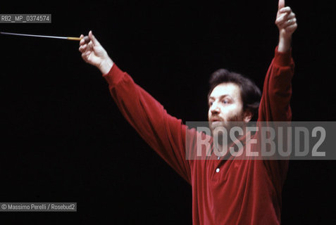 Riccardo Chailly, direttore, musica classica, ritratto 1994, Roma, Italia / Riccardo Chailly, director, classic music, potrait 1994, Rome, Italy. ©Massimo Perelli/Rosebud2