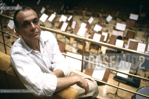 Lorin Maazel, direttore, musica classica, ritratto 1992, Roma, Italia / Lorin Maazel, director, classic music, potrait 1992, Rome, Italy. ©Massimo Perelli/Rosebud2