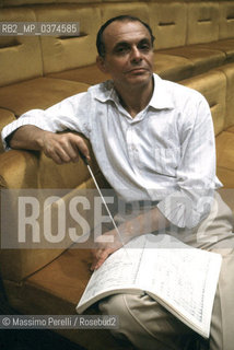 Lorin Maazel, direttore, musica classica, ritratto 1992, Roma, Italia / Lorin Maazel, director, classic music, potrait 1992, Rome, Italy. ©Massimo Perelli/Rosebud2