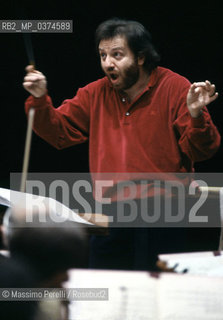 Riccardo Chailly, direttore, musica classica, ritratto 1994, Roma, Italia / Riccardo Chailly, director, classic music, potrait 1994, Rome, Italy. ©Massimo Perelli/Rosebud2