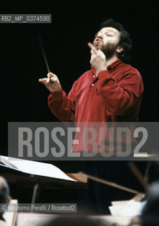 Riccardo Chailly, direttore, musica classica, ritratto 1994, Roma, Italia / Riccardo Chailly, director, classic music, potrait 1994, Rome, Italy. ©Massimo Perelli/Rosebud2