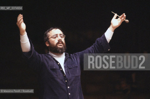 Gianluigi Gelmetti, direttore, musica classica, ritratto 1988, Roma, Italia / Gianluigi Gelmetti, director, classic music, potrait 1988, Rome, Italy. ©Massimo Perelli/Rosebud2