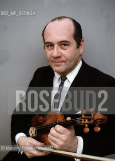 Igor Oistrach, violinista, musica classica, ritratto 1989, Roma, Italia / Igor Oistrach, violinist, classic music, potrait 1989, Rome, Italy. ©Massimo Perelli/Rosebud2