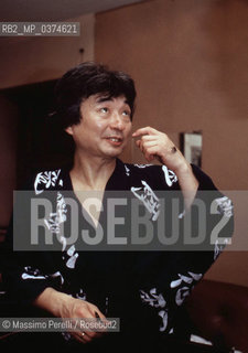 Seiji Ozawa, direttore, musica classica, ritratto 1985, Roma, Italia / Seiji Ozawa, director, classic music, potrait 1985, Rome, Italy. ©Massimo Perelli/Rosebud2